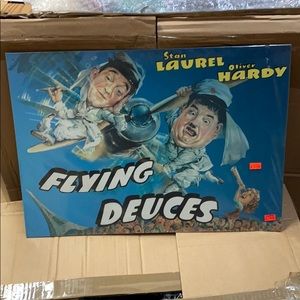 Brand new Stan Laurel & Oliver Hardy metal sign